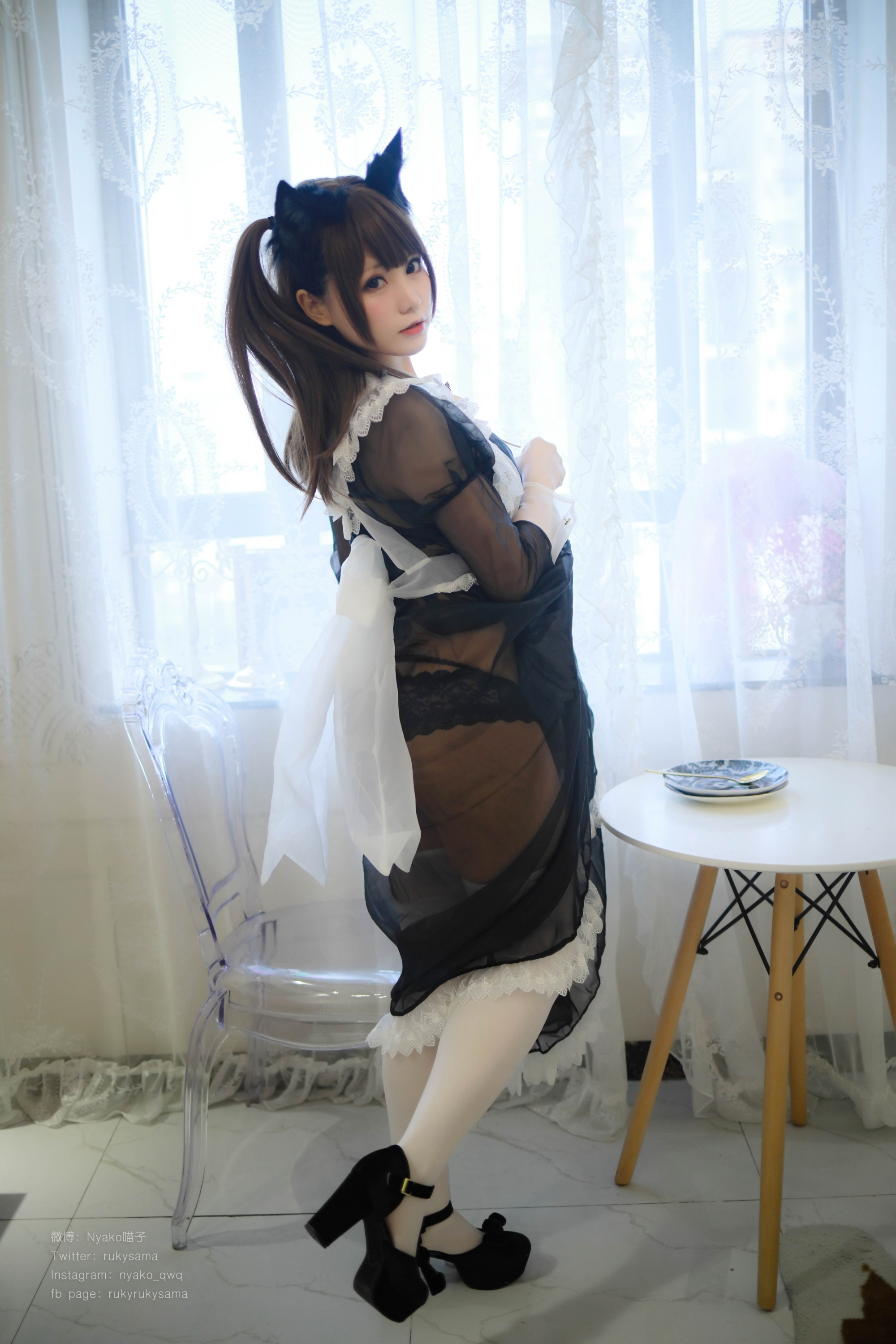 图片[19]-Nyako喵子 NO.012 – 透明女仆[50P129M]-六色网
