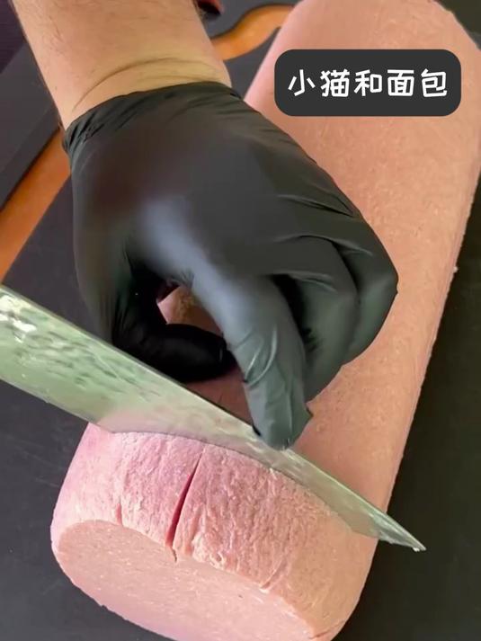 你见过如此巨大的火腿汉堡吗