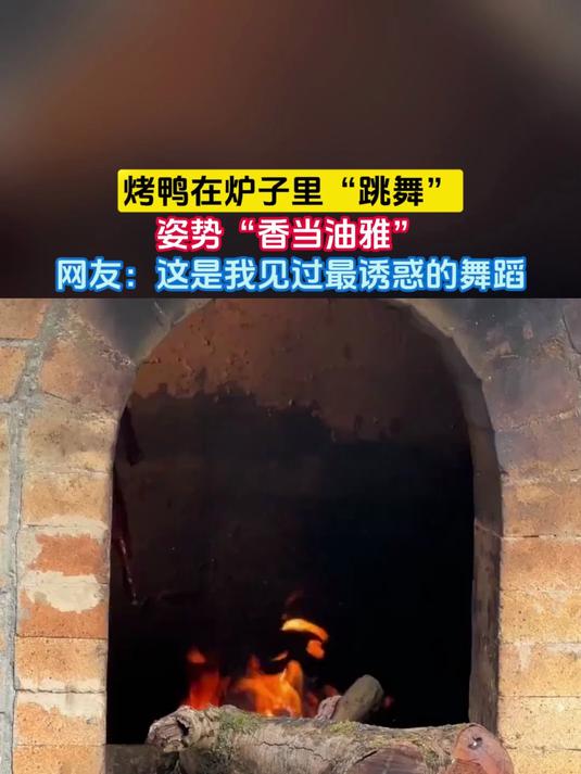 烤鸭在炉子里“跳舞”,姿势“香当油雅”,网友:这是我见过最诱惑的舞蹈