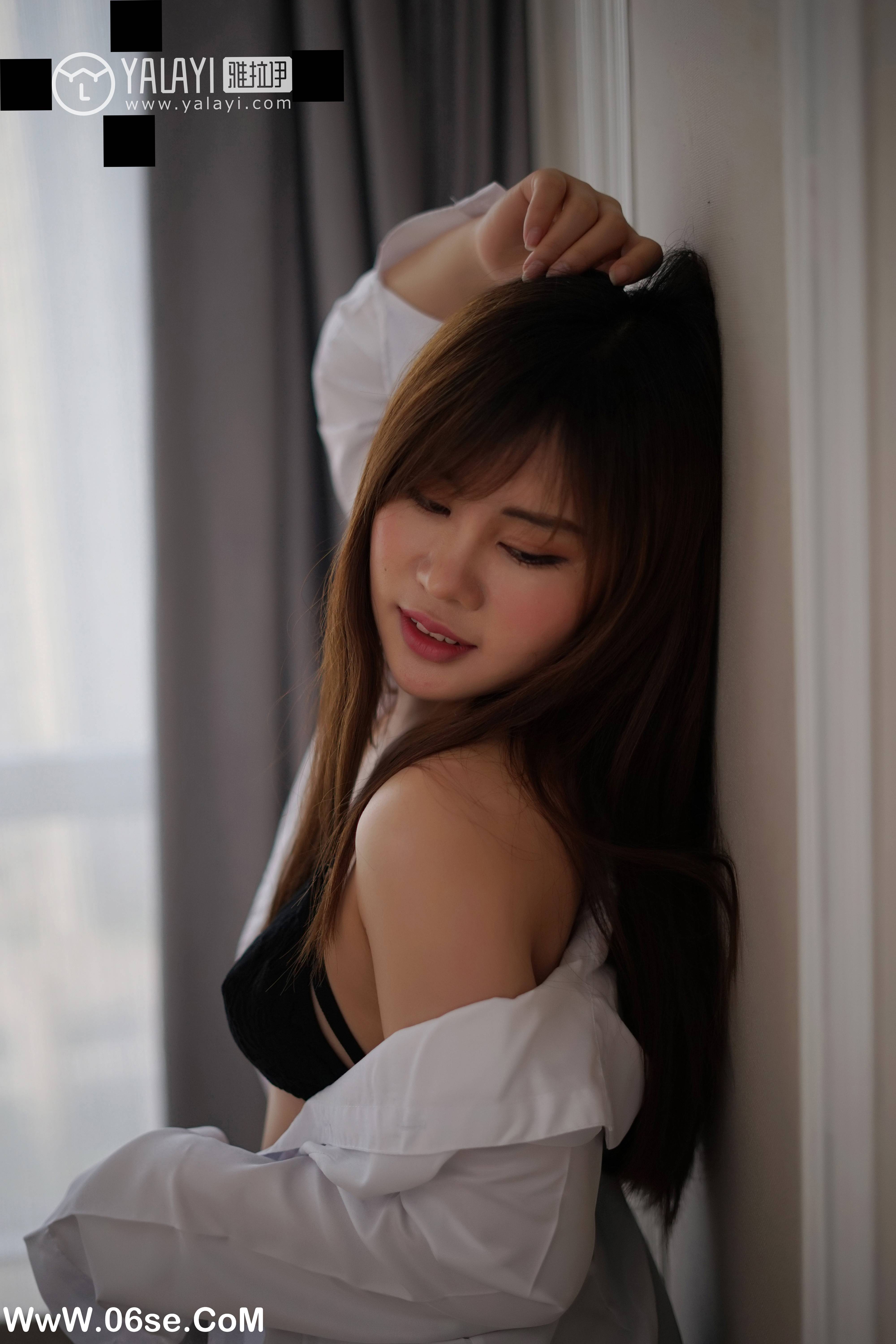 图片[35]-[YALAYI雅拉伊] NO.002 妮妮的黑丝诱惑 艾妮妮-六色网