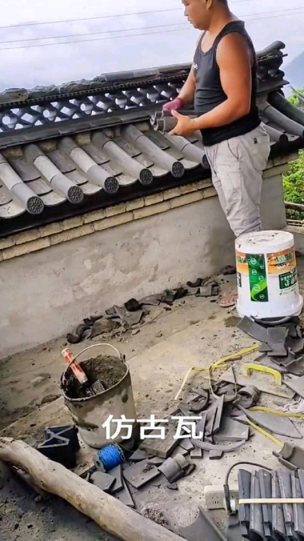 小青瓦施工古建四合院新中式徽派农村自建房
