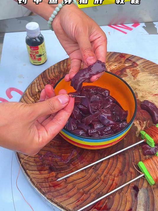 钓甲鱼不会穿钩看这个教程