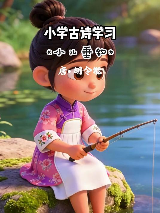 小学古诗学习《小儿垂钓》感知学习，培养古诗兴趣