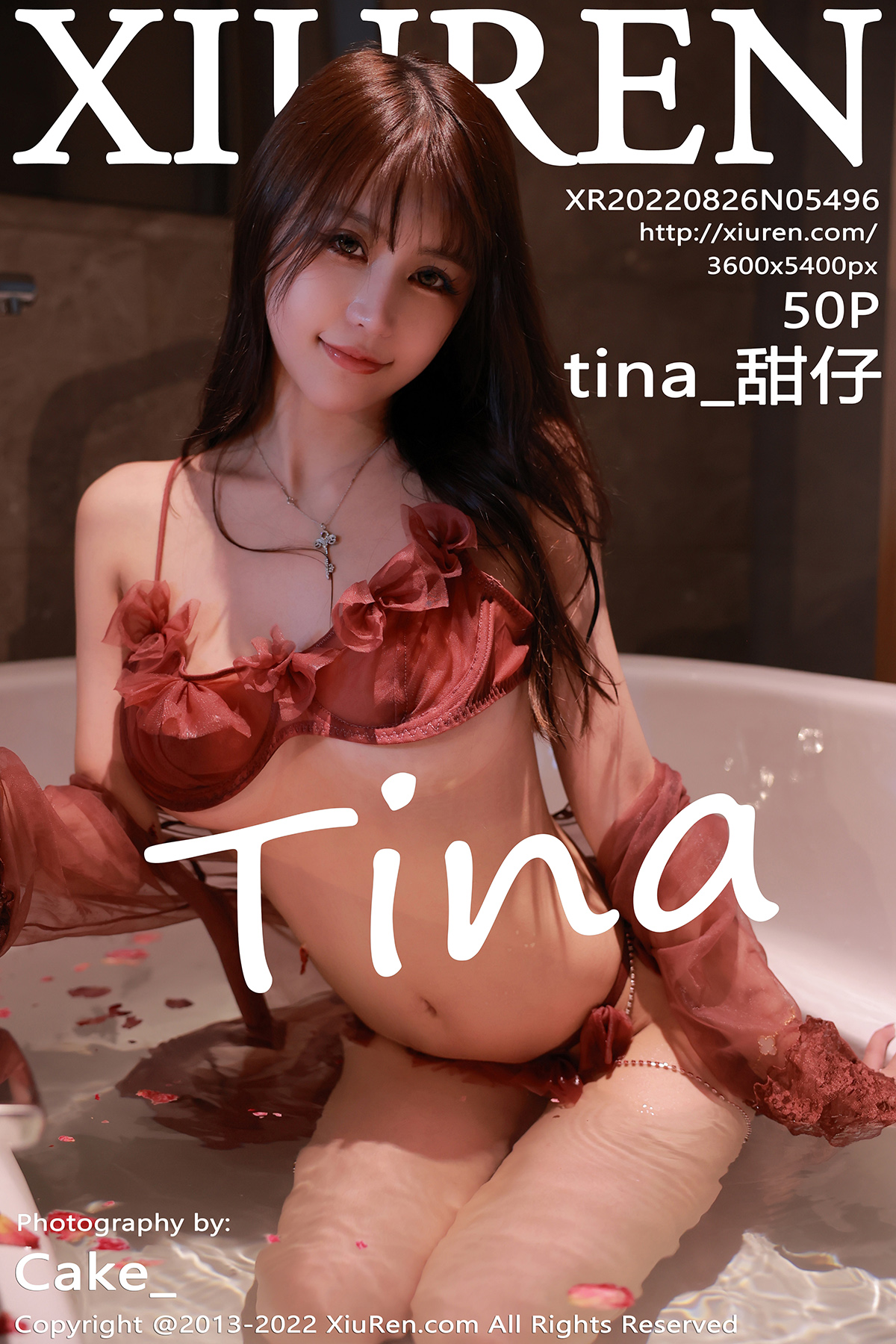 【XiuRen秀人網】2022.08.26 Vol.5496 tina_甜仔【50P】-六色网