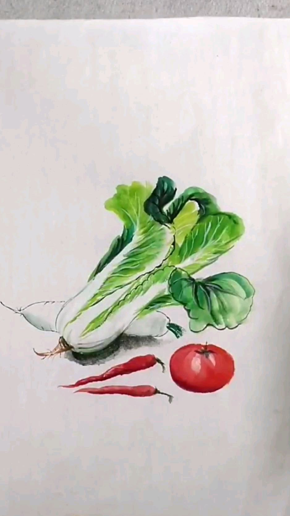 水彩画:画一画蔬菜