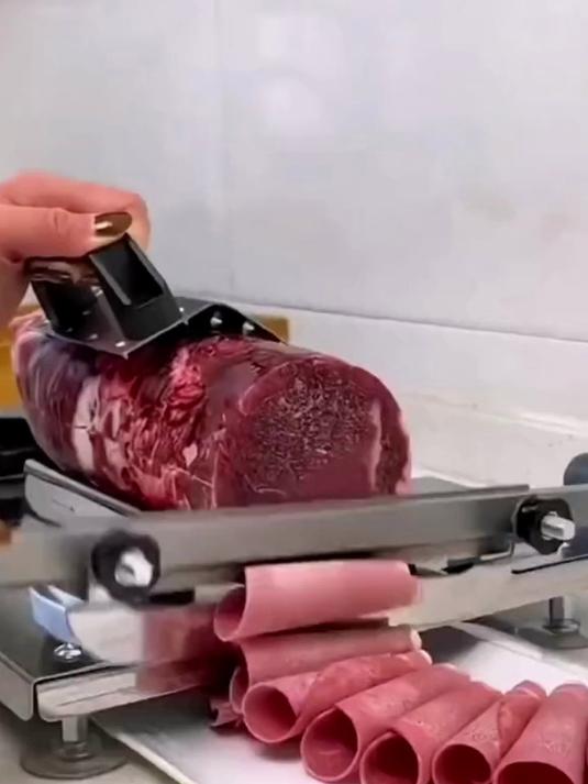 自从用上这款切肉机，家用切牛羊肉卷超方便，多功能超实用