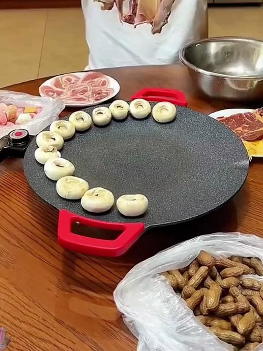 电烤盘家用韩式风，烤肉烤鱼一体不占地，多功能烤锅厨房好帮手