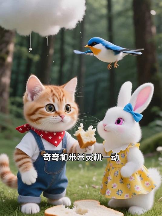 云彩面包:宏西流鼻涕,云朵面包当纸巾