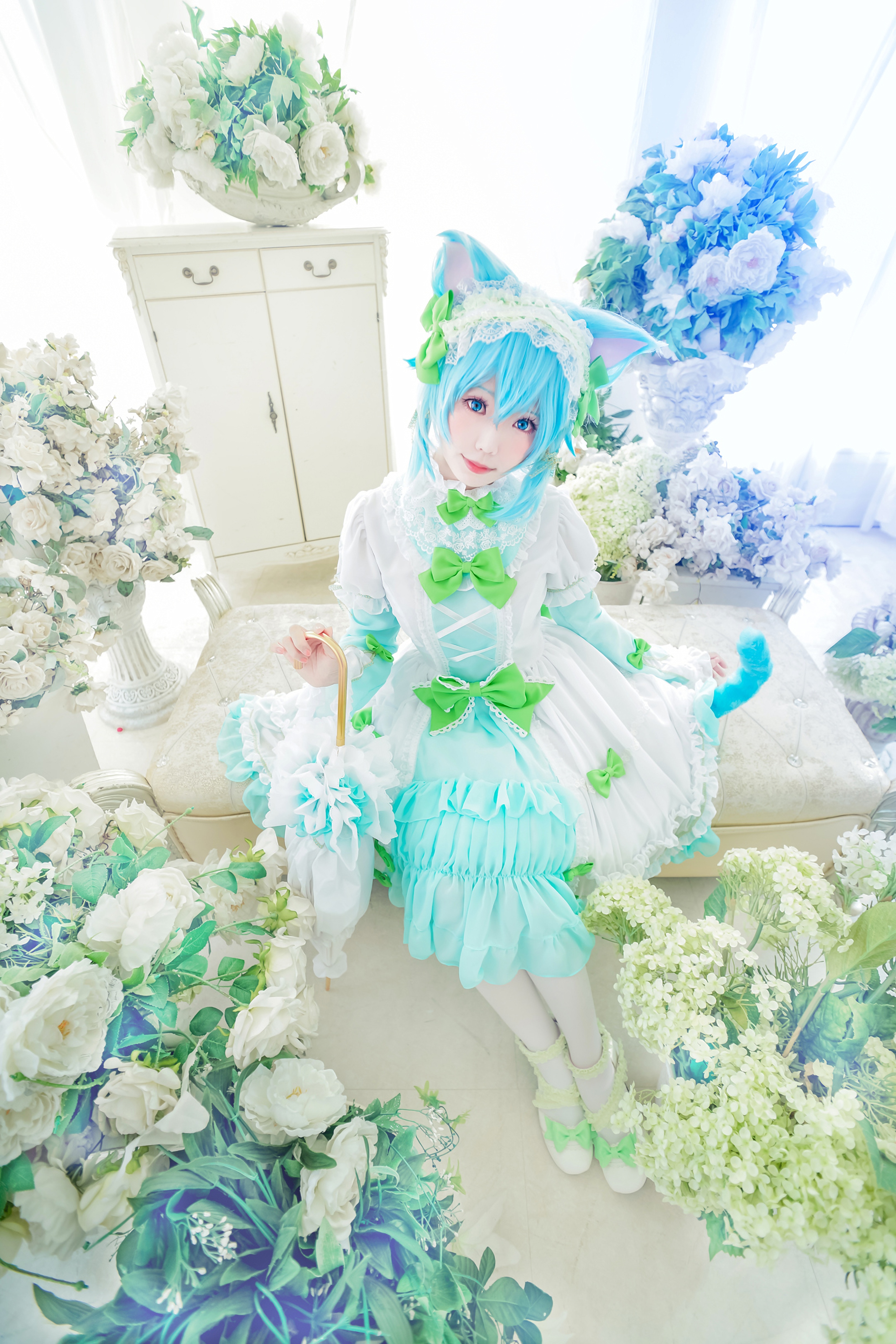 图片[5]-Ely_eee(ElyEE子) NO.042 — 猫耳下午茶[24P46M]-六色网