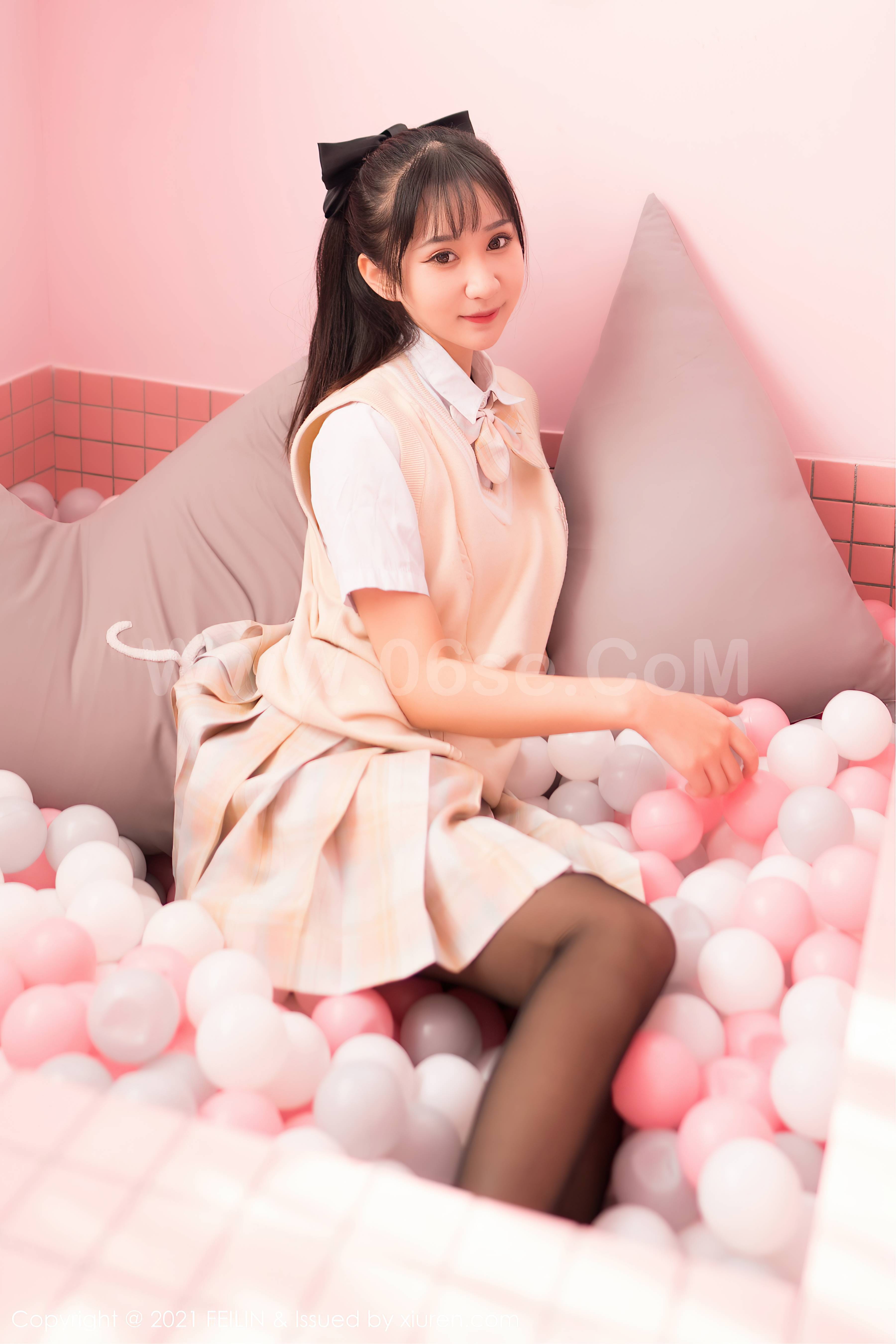 图片[2]-[FEILIN嗲囡囡] 2021.10.28 Vol.417 小果冻儿[71P590M]-六色网