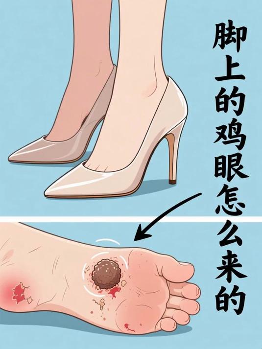 脚上的鸡眼怎么来的