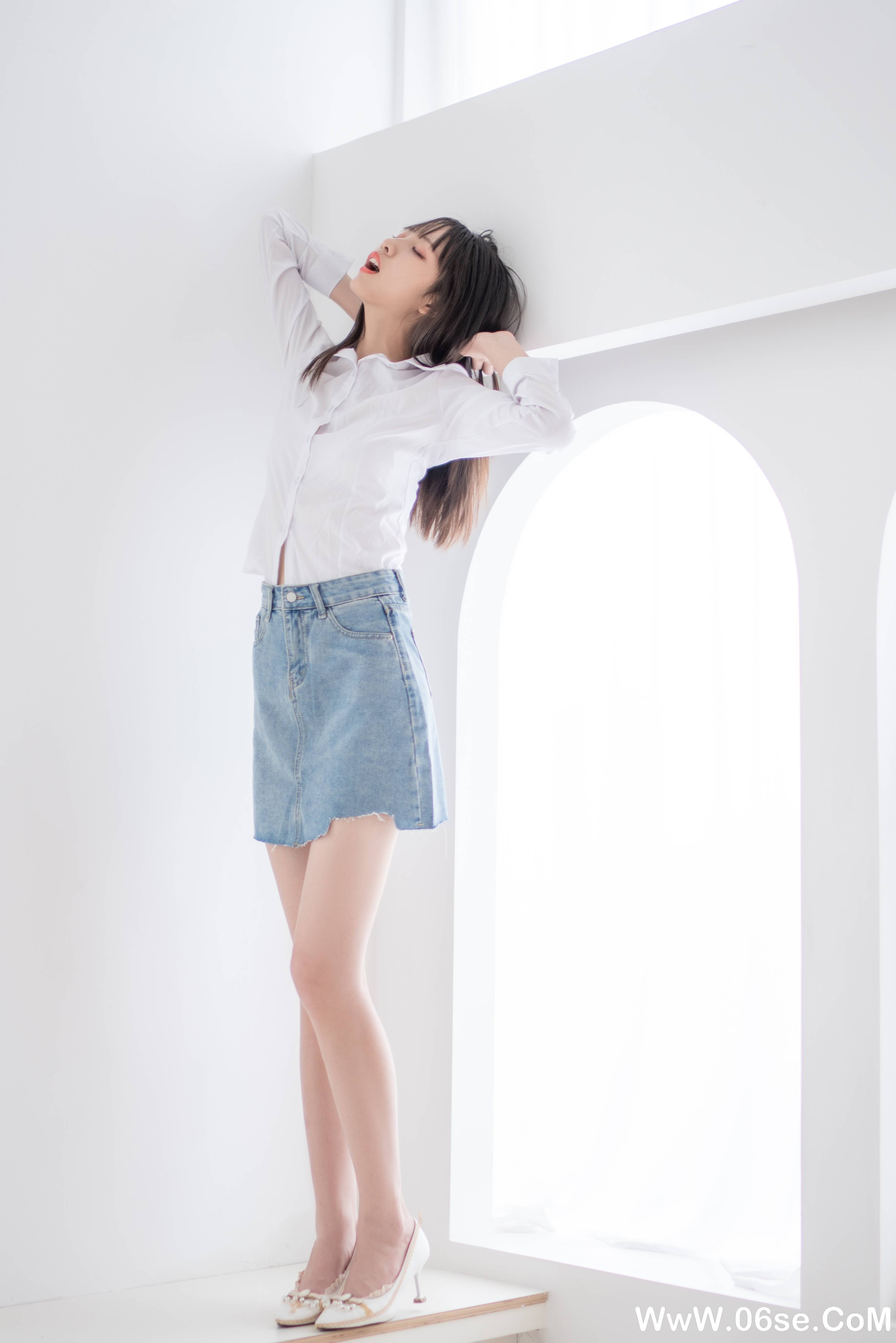 图片[11]-西瓜少女 NO.017 –  衬衫牛仔裙 [61P297M]-六色网