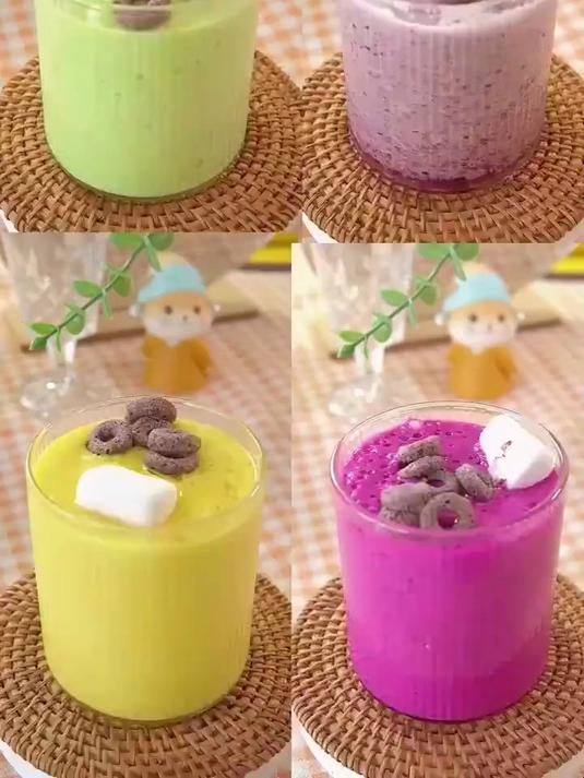 润肠通便水果奶昔,在家自制超好喝,低卡减脂