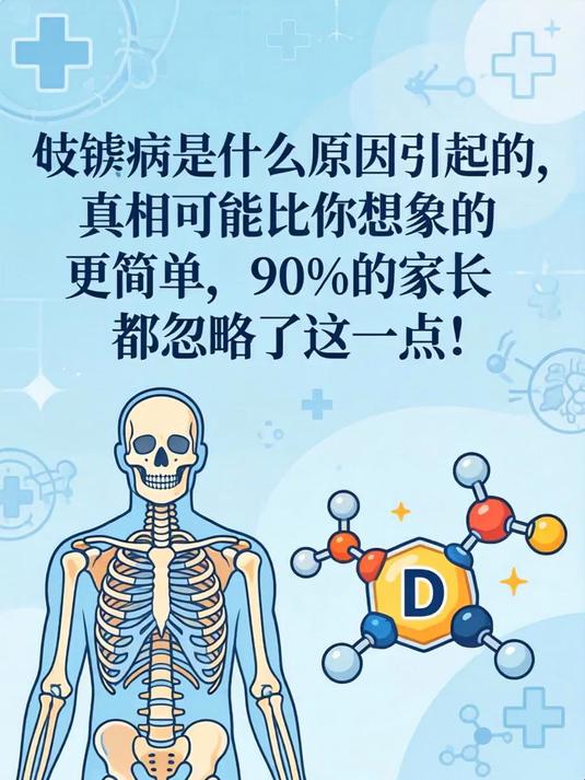 佝偻病是什么原因引起的,真相可能比你想象的更简单,90%的家长都忽略了这一点!