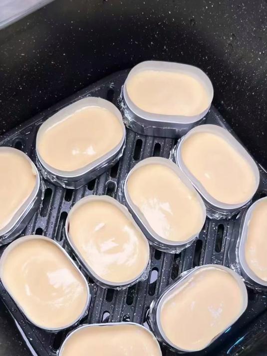 空气炸锅简易版半熟芝士蛋糕做法简单奶香味浓郁早餐吃真的香迷糊