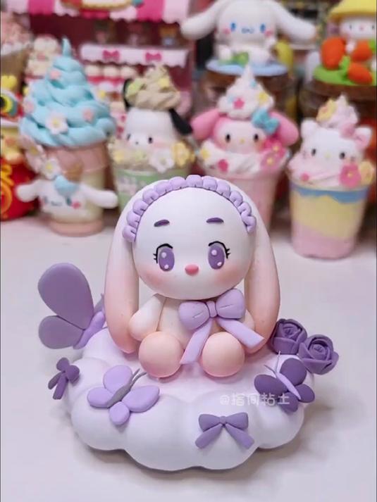 可爱洛丽塔兔兔小摆件