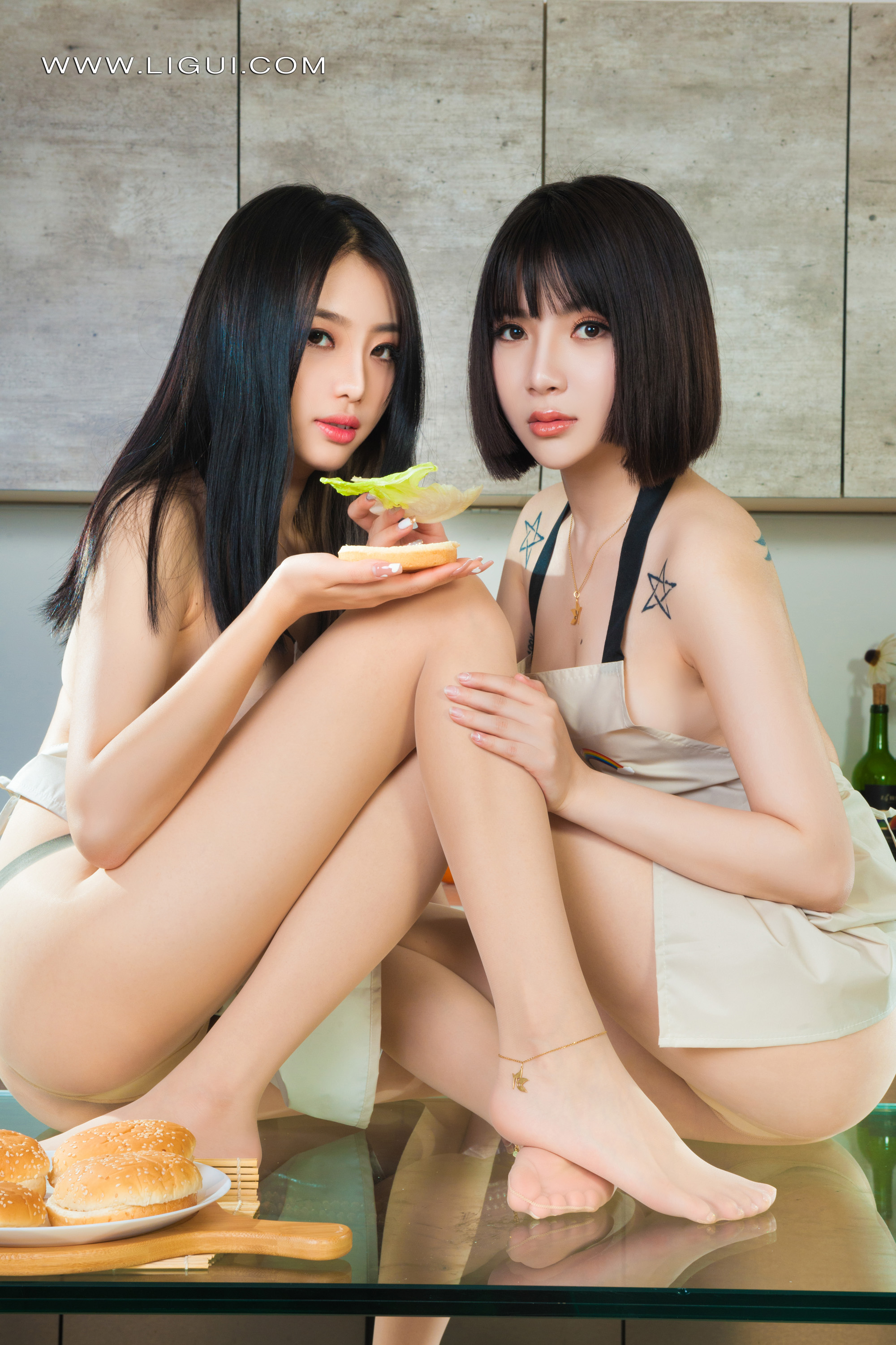 图片[22]-[Ligui丽柜] 2022.03.18 《莲食记 超级汉堡》小智贤&小七-六色网