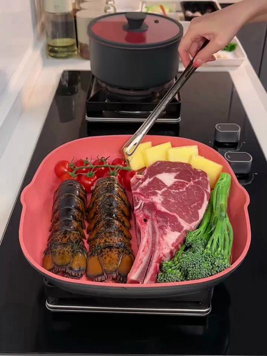 在家做饭|记录美好,让快乐有迹可循!今日菜单:豪华牛排拼盘 金沙脆皮鸡翅 肥牛杂菇汤