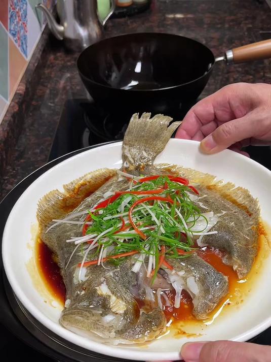 清蒸多宝鱼,鲜美好吃