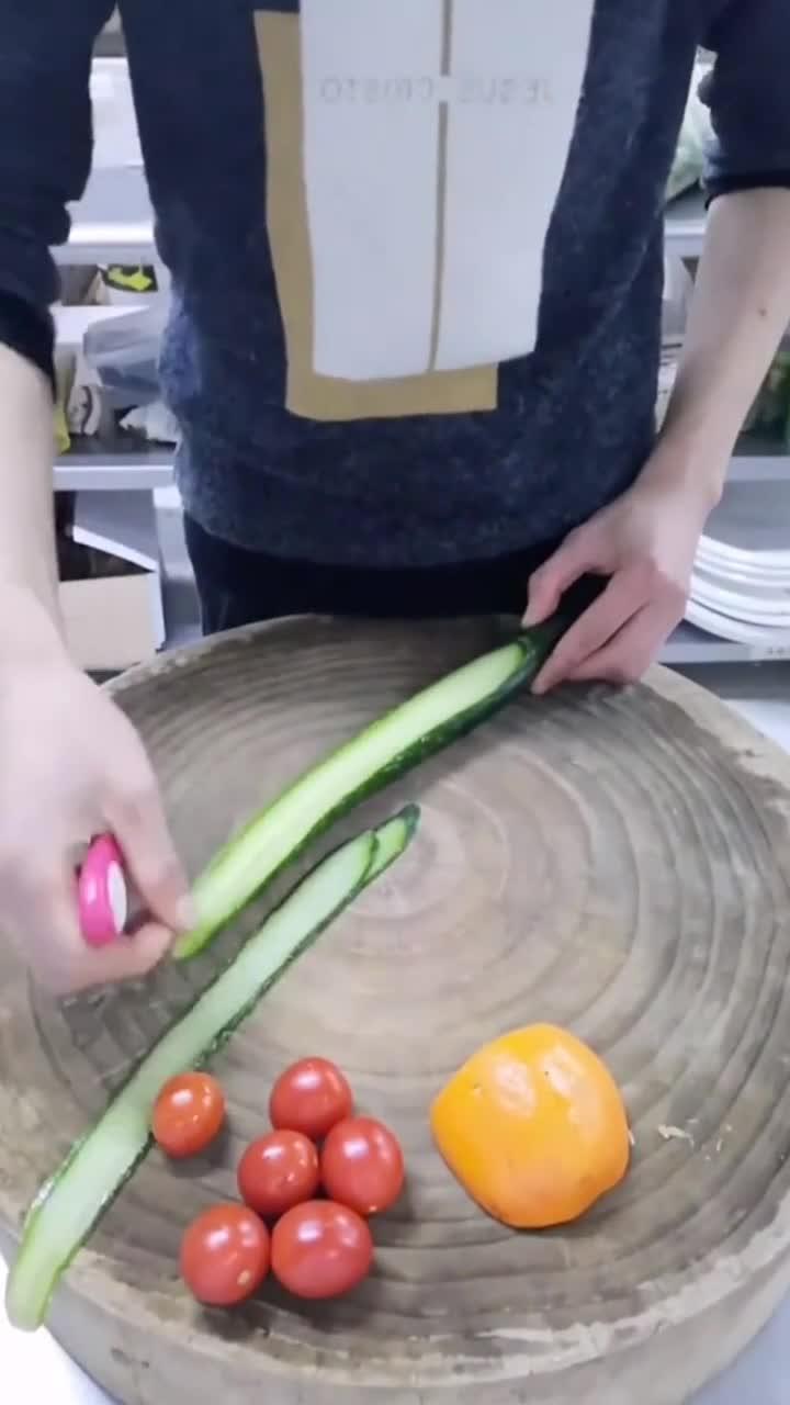 不知道果蔬怎么摆盘,二十秒教你学会一招
