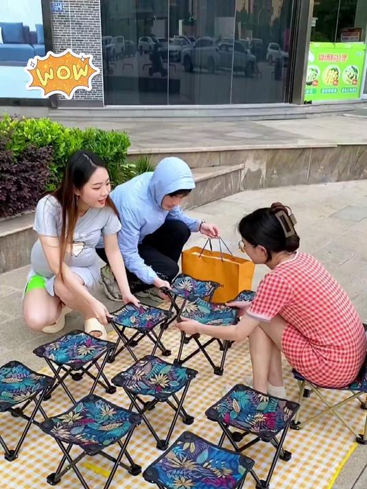 带娃钓鱼都能用折叠凳,走到哪做到哪!