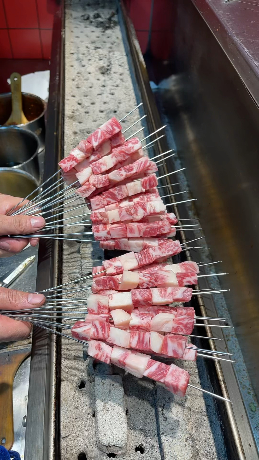 烧烤教程烤牛肉串