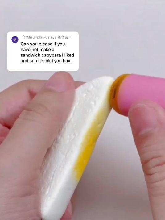 一起来用橡皮泥制作一个卡拉比丘三明治吧!