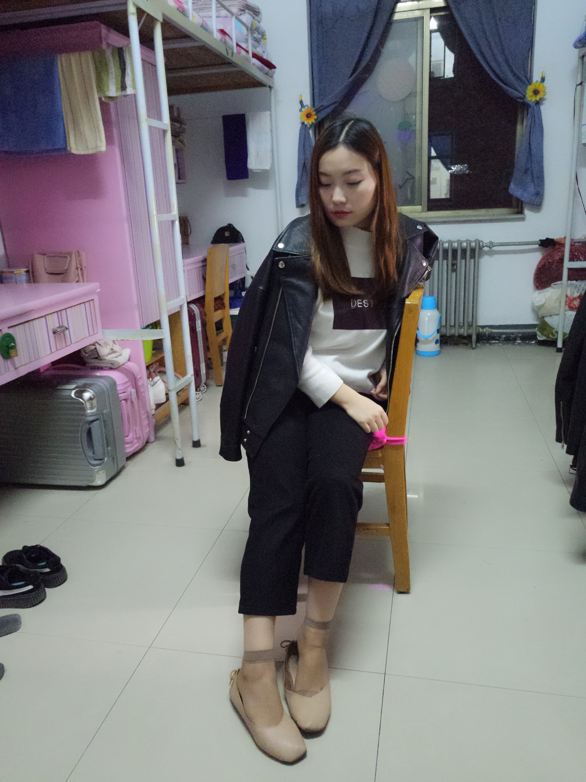 图片[33]-学妹校园寝室短丝系列002期 张梦想[104P201M]-六色网
