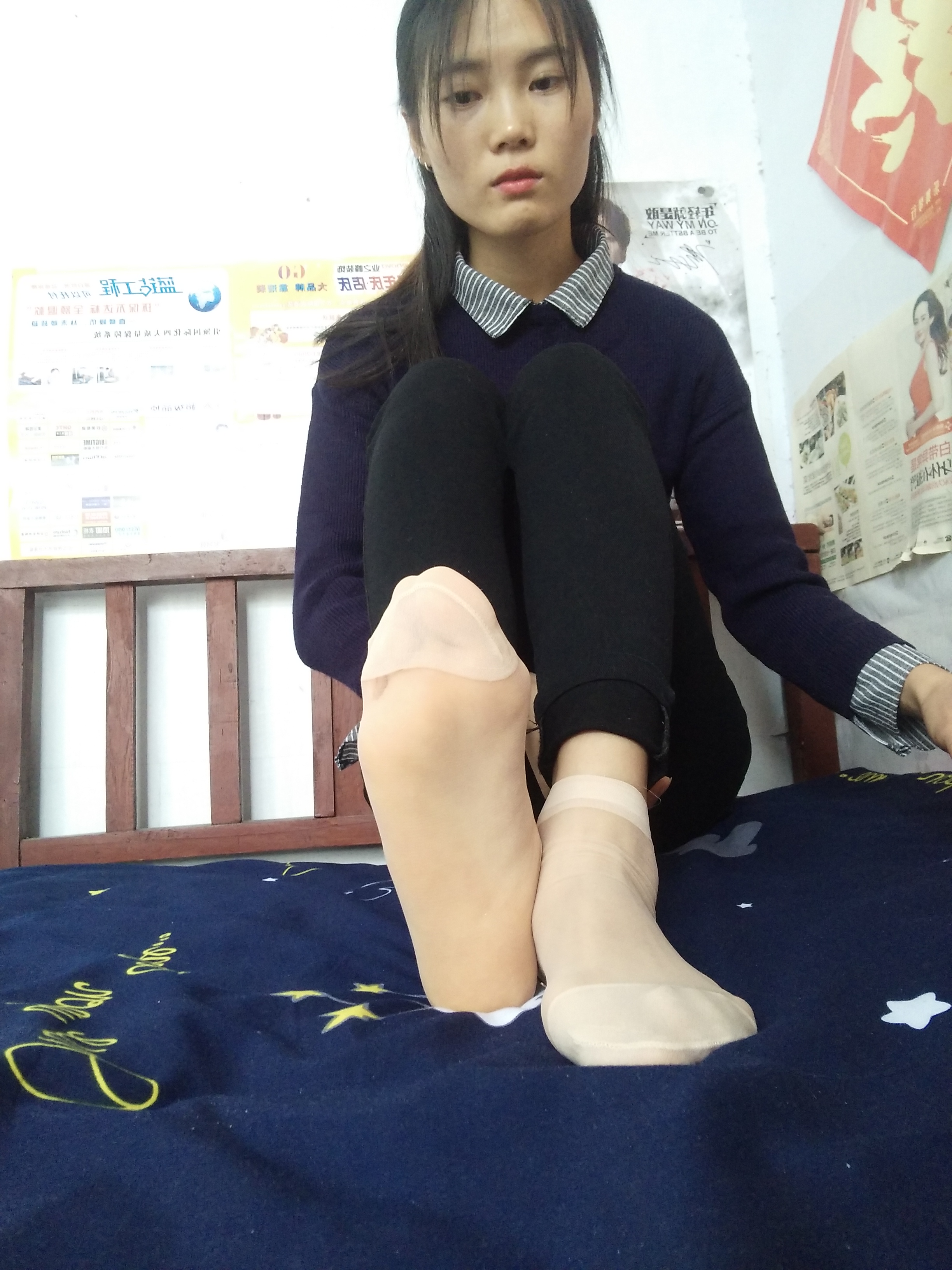 图片[43]-学妹校园寝室短丝系列005期 徐璐[52P85M]-六色网