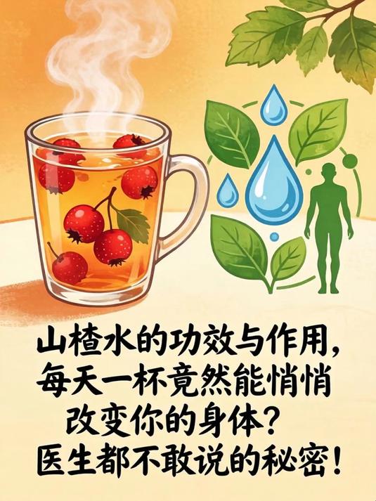 山楂水的功效与作用，每天一杯竟然能悄悄改变你的身体？医生都不敢说的秘密！