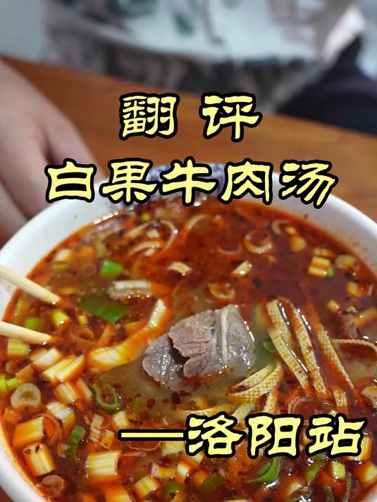 特厨探店｜洛阳牛肉汤，特厨喝了很受用！——白果牛肉汤