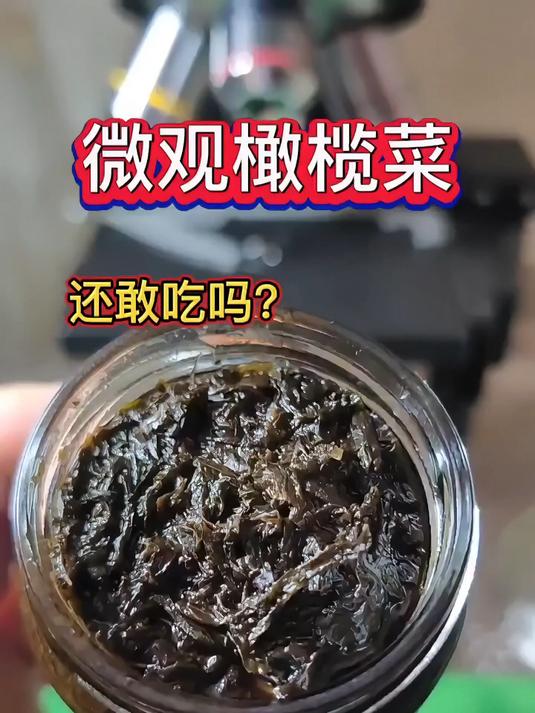 微观橄榄菜,你还敢吃吗?