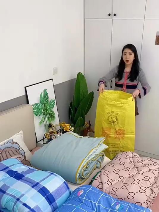 大号袋子装得多!真空压缩收纳袋,被褥毛毯全容纳