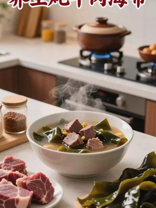 炖牛肉海带 补营养护血管