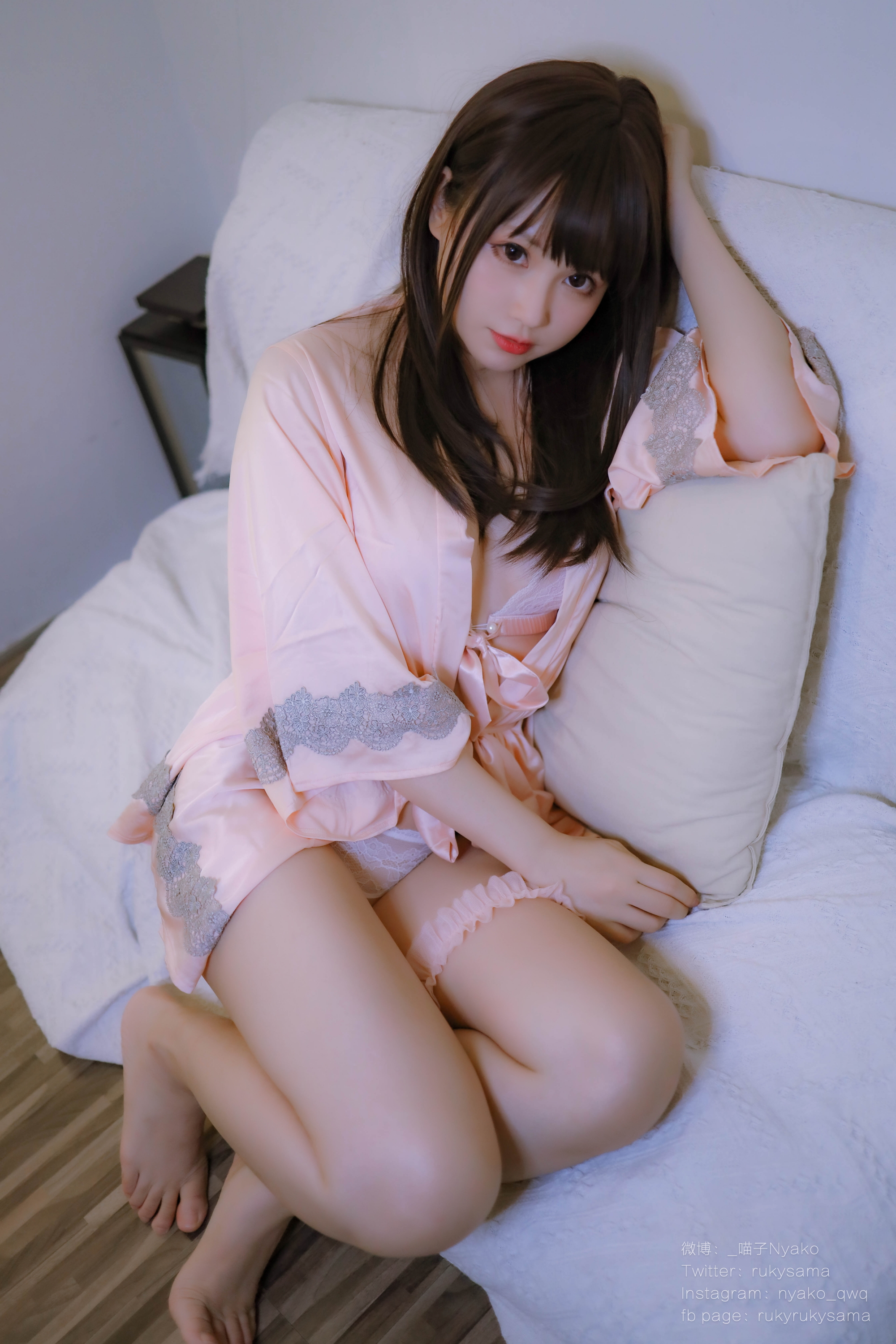 图片[40]-Nyako喵子 NO.027 – 丝绸睡衣 [80P+1V370M]-六色网