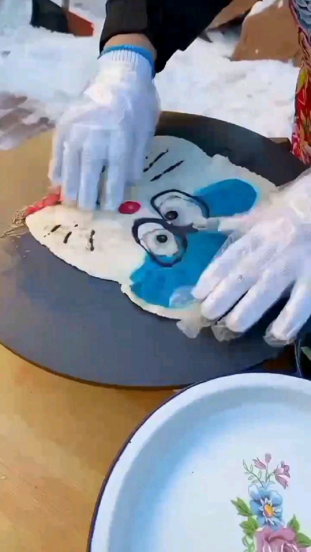 卡通卤肉卷,不但好看还好吃。