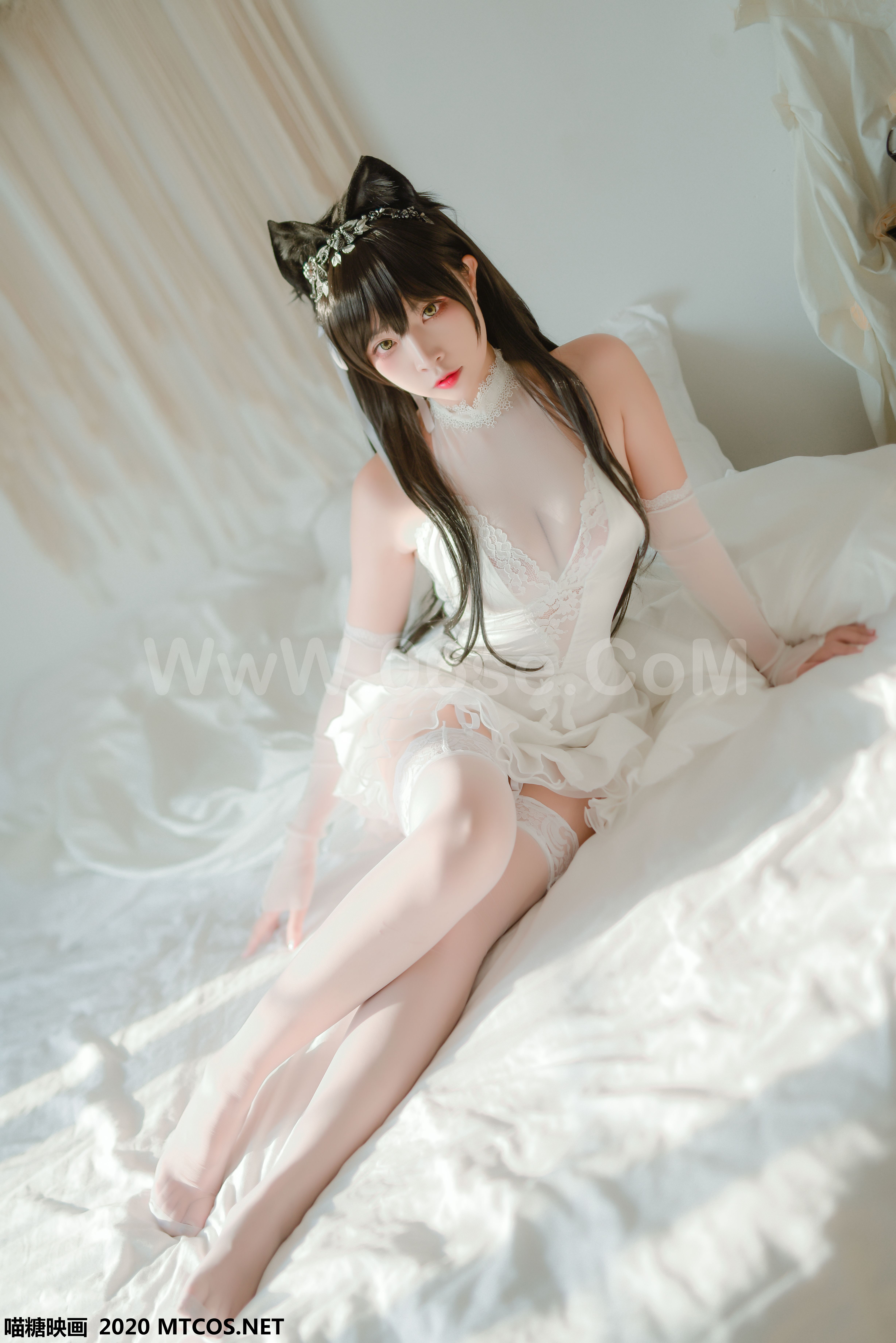 图片[17]-[MTCos] 喵糖映画 Vol.100 二佐Nisa 婚纱爱宕-六色网
