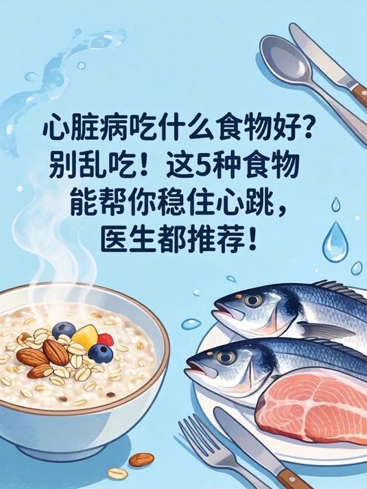 心脏病吃什么食物好？别乱吃！这5种食物能帮你稳住心跳，医生都推荐！