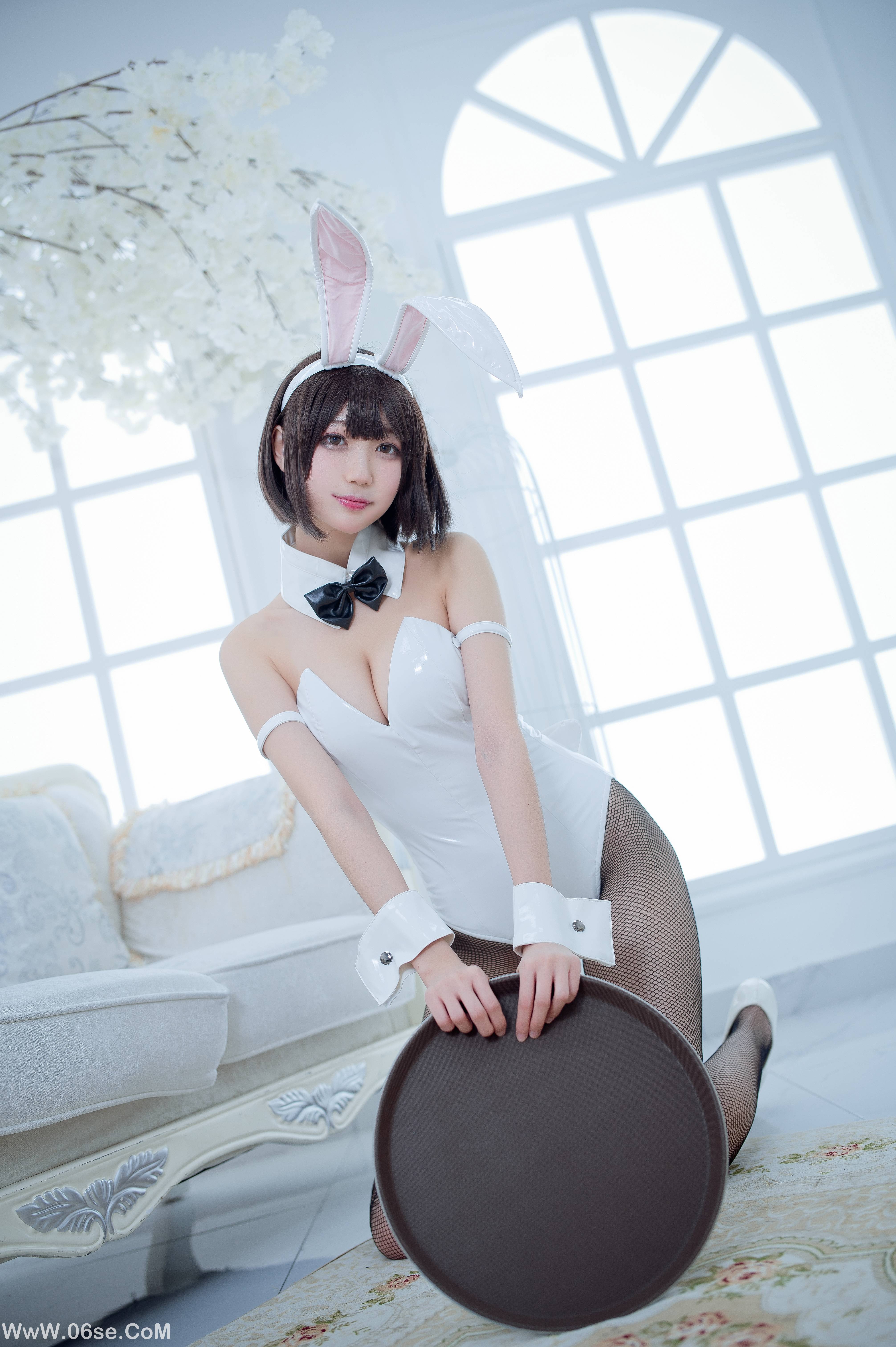 周叽是可爱兔兔 NO.023 加藤惠兔女郎[32P346M]-六色网