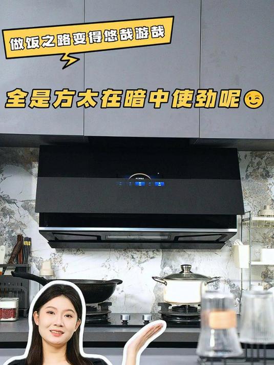方太P10i抽吸油烟机灶具猛火防干烧排烟机燃气灶登场