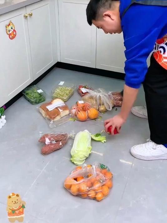 厨房落地水果蔬菜架,告别杂乱,让厨房井井有条!