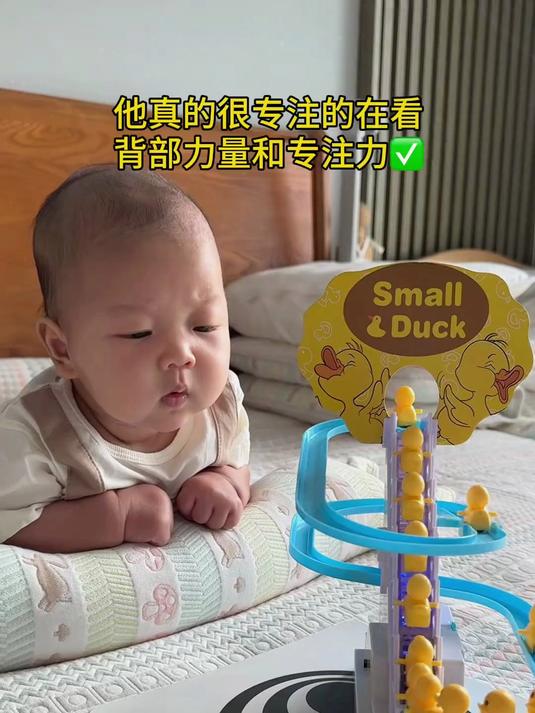 小鸭子爬楼梯轨道玩具，宝宝一玩就是一下午