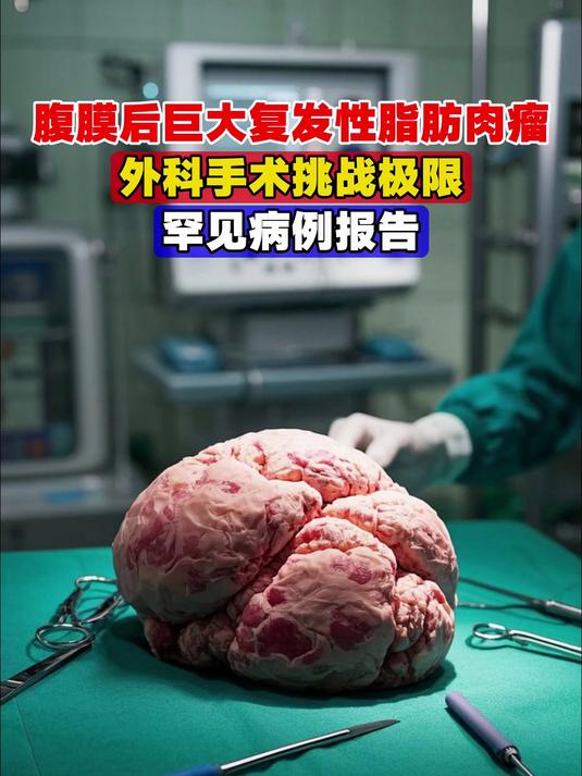 腹膜后巨大复发性脂肪肉瘤,外科手术挑战极限,罕见病例报告