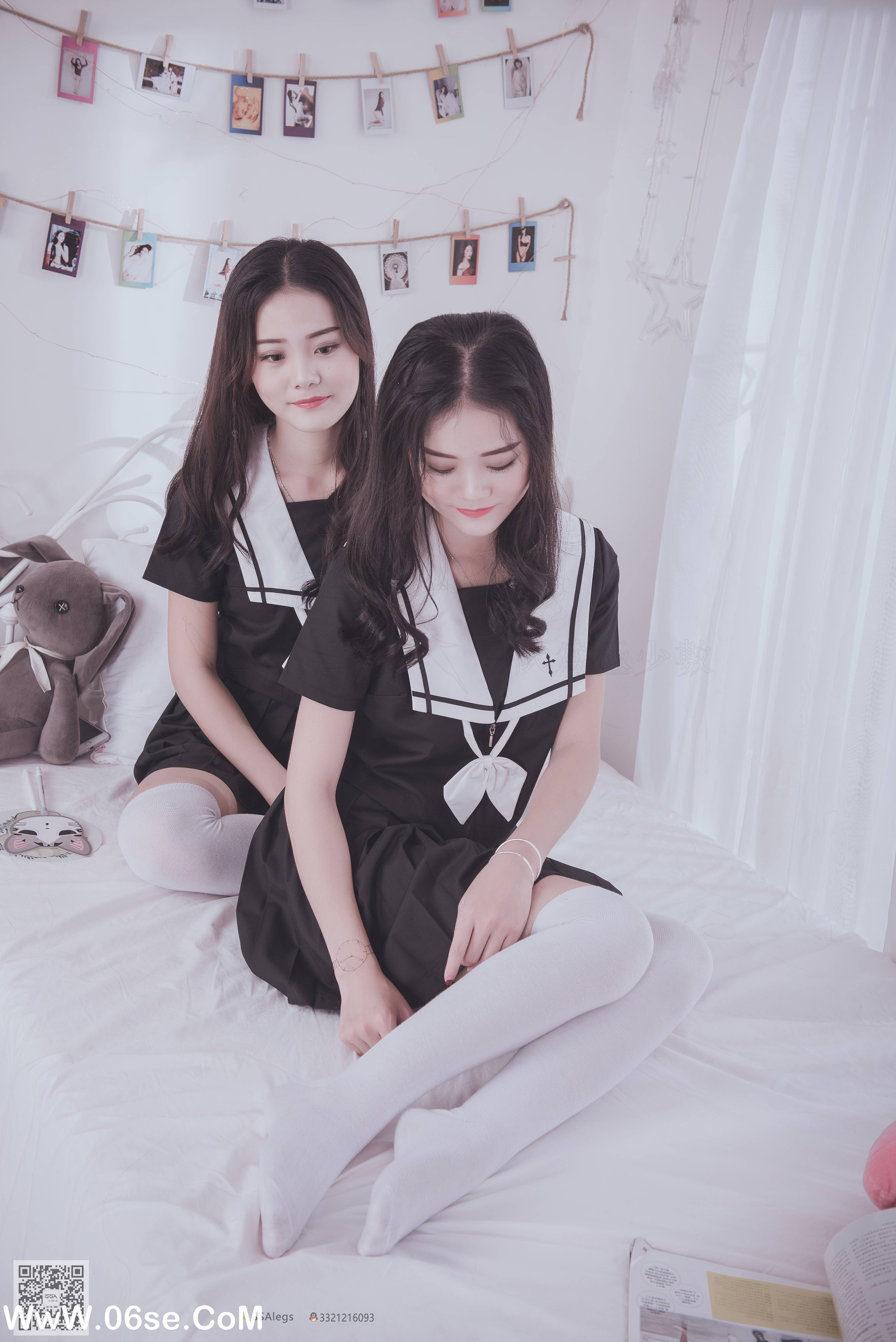 图片[40]-[SSA丝社] NO.028 青青姐妹 姐妹花的JK情[85P928M]-六色网