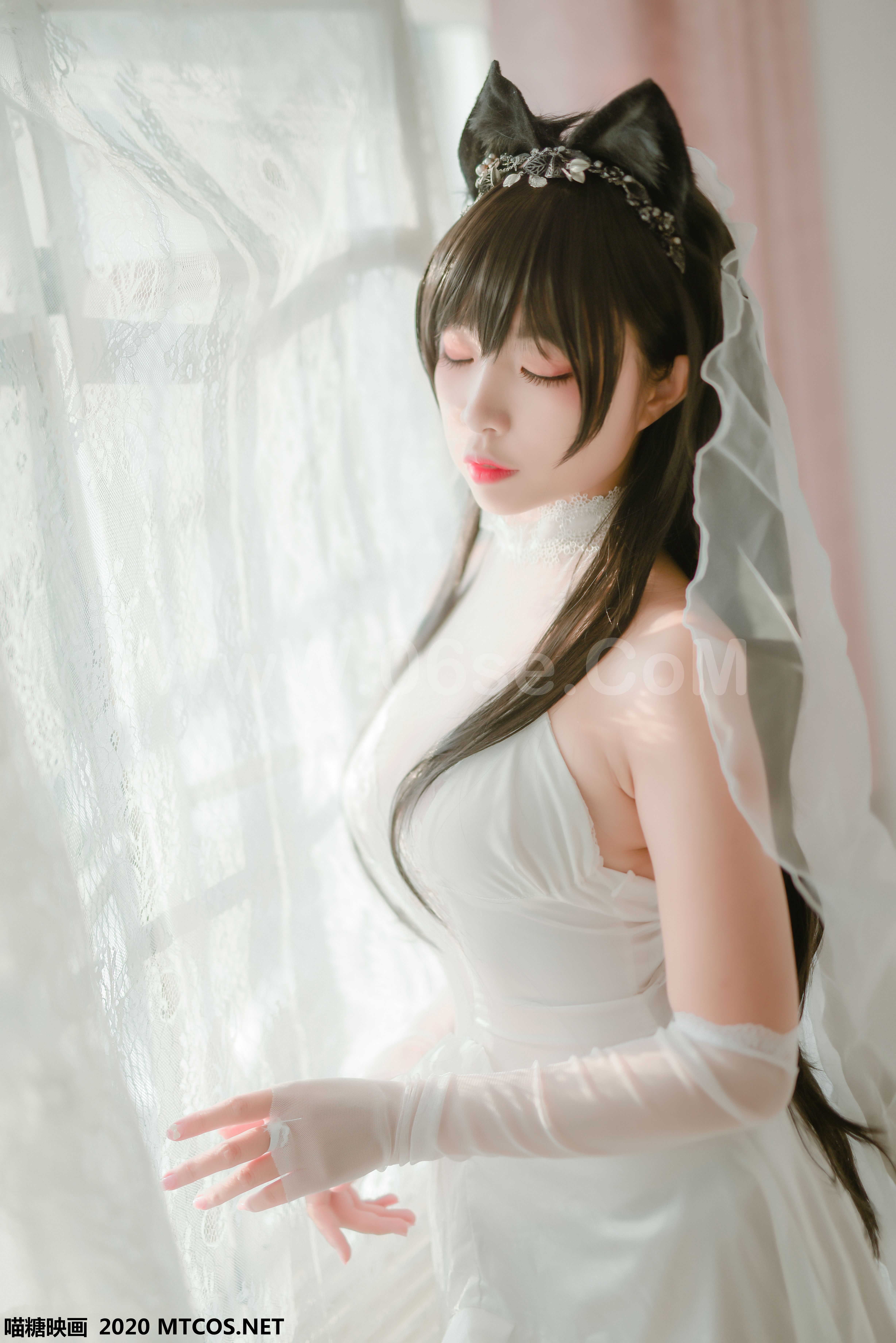 图片[27]-[MTCos] 喵糖映画 Vol.100 二佐Nisa 婚纱爱宕-六色网