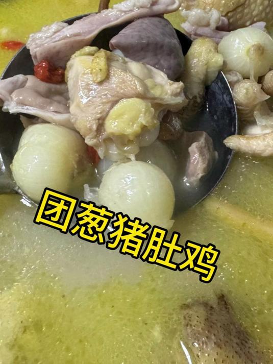 夏日必备鲜汤团葱猪肚鸡，做法家常，丈母娘喝了直夸我会做菜