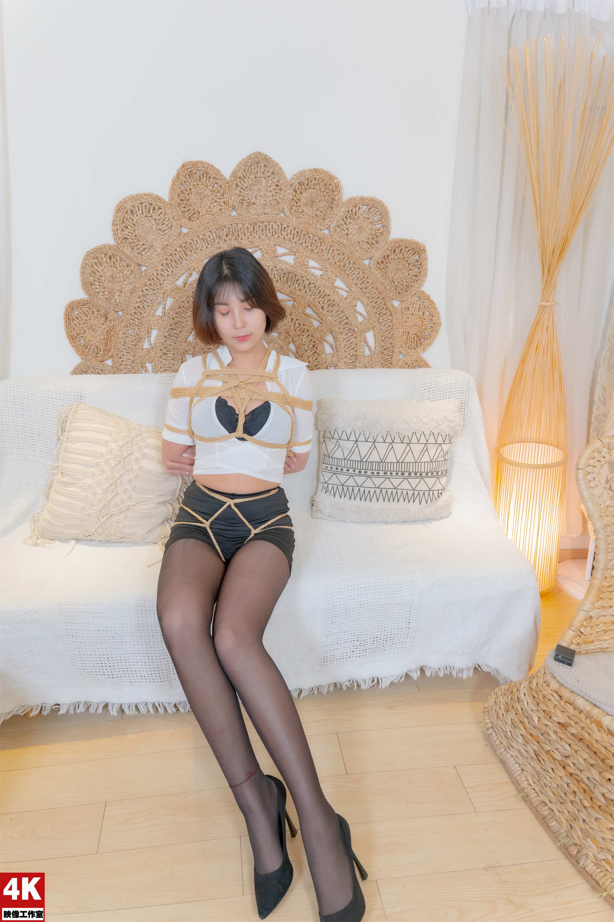 图片[33]-[Ligui丽柜] 2022.04.08 网络丽人 Model 小發-六色网