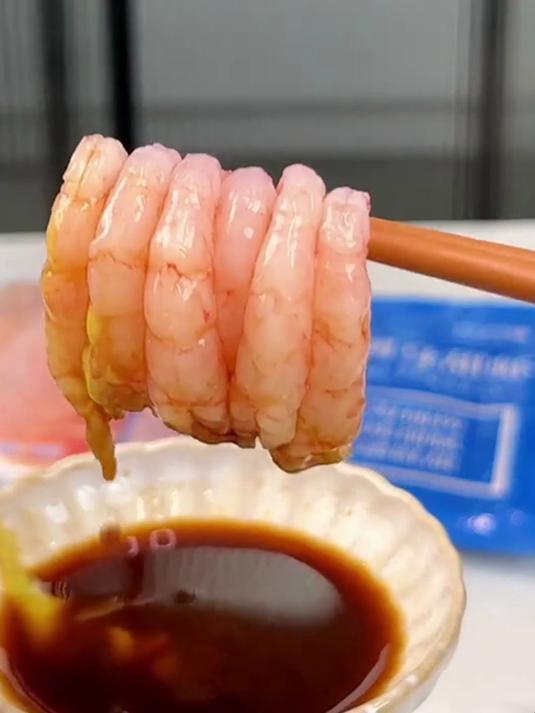 北极甜虾,鲜甜美味,口感 Q 弹,是海鲜爱好者的心头爱!
