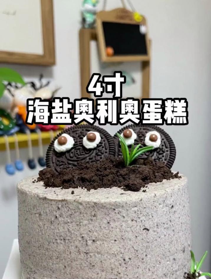 4寸蛋糕绝对是解馋的最佳选手，海盐奥利奥蛋糕