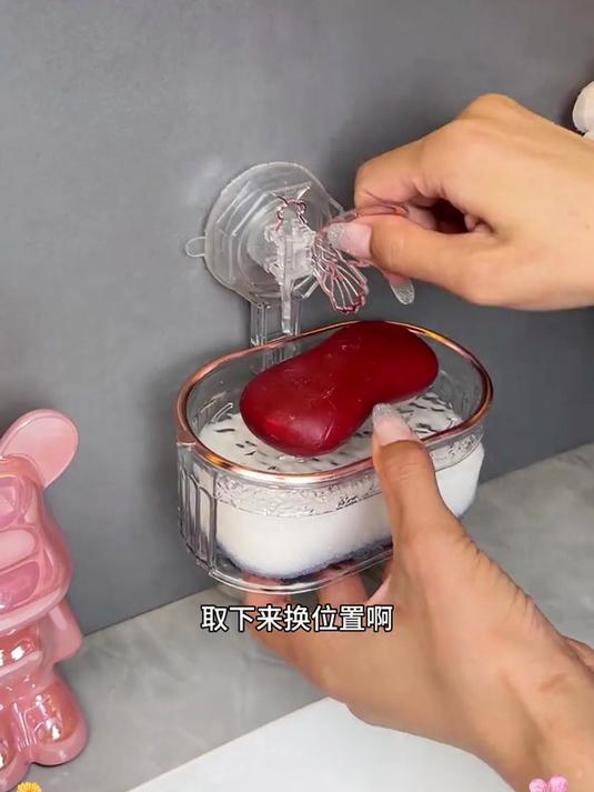 这是什么神仙好物!蝴蝶造型肥皂盒,壁挂沥水超精致